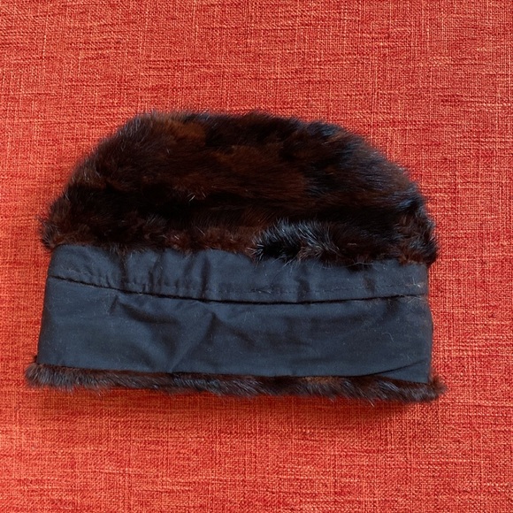 Vintage 50’s 60’s Brown Mink Fur Arctic Hat - Picture 11 of 15